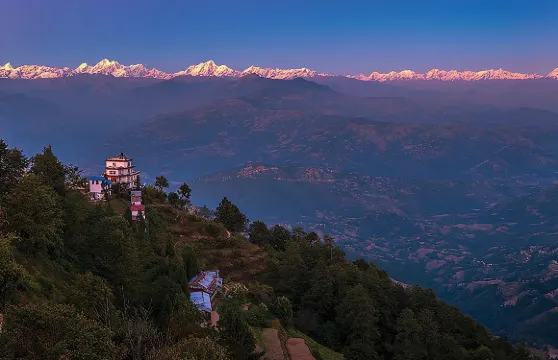 從納加闊特遠眺珠穆朗瑪峰 - 徒步前往昌古聯合國教科文組織遺址