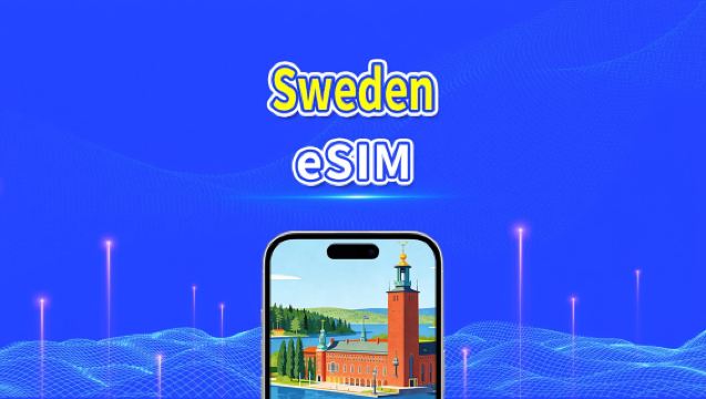 Swedish eSIM | 5G/4G | High-speed data | 24 hours | 1-30 days | QR code