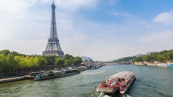 Crociera panoramica sul fiume Senna con La Marina, nave con vetrate, opzione pranzo o cena