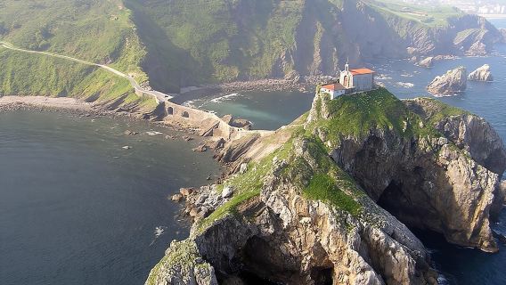 Bilbao, Guggenheim and Gaztelugatxe from San Sebastian