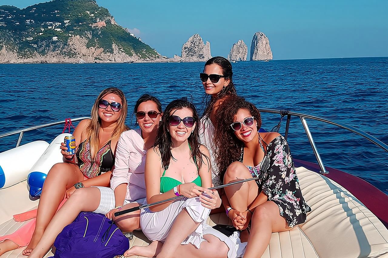 Very Small Group Capri Boat Excursion with Transfer from Sorrento