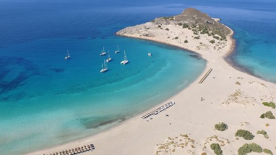 Excursión de medio día a la isla de Elafonisos desde Monemvasia.