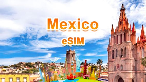 Mexico 5G eSIM | Daily package/Total package | 500MB/day-total 30GB | 1-30 days | 24-hour system | QR code