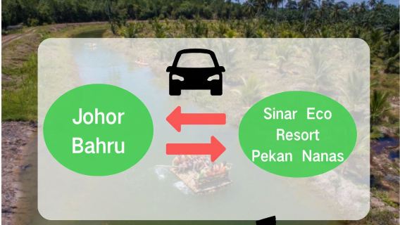 Dịch vụ xe riêng đưa đón theo điểm giữa Johor Bahru và Khu nghỉ dưỡng Sinar Eco Pekan Nanas