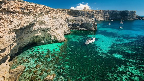 Malta: Roundtrip Ferry to Comino Blue Lagoon w/Gozo Option