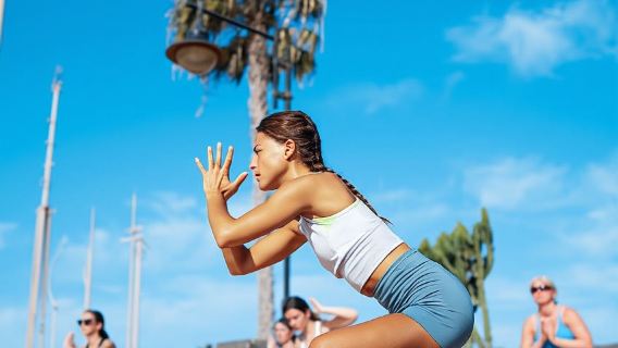 Kelas Yoga Luar Lanzarote dengan Pemandangan Lautan
