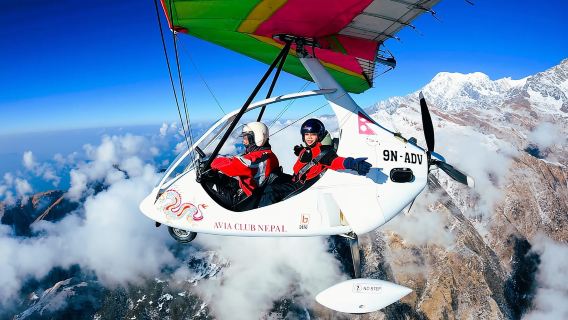 Ultralight Flight in Pokhara: Annapurna & Fishtail View