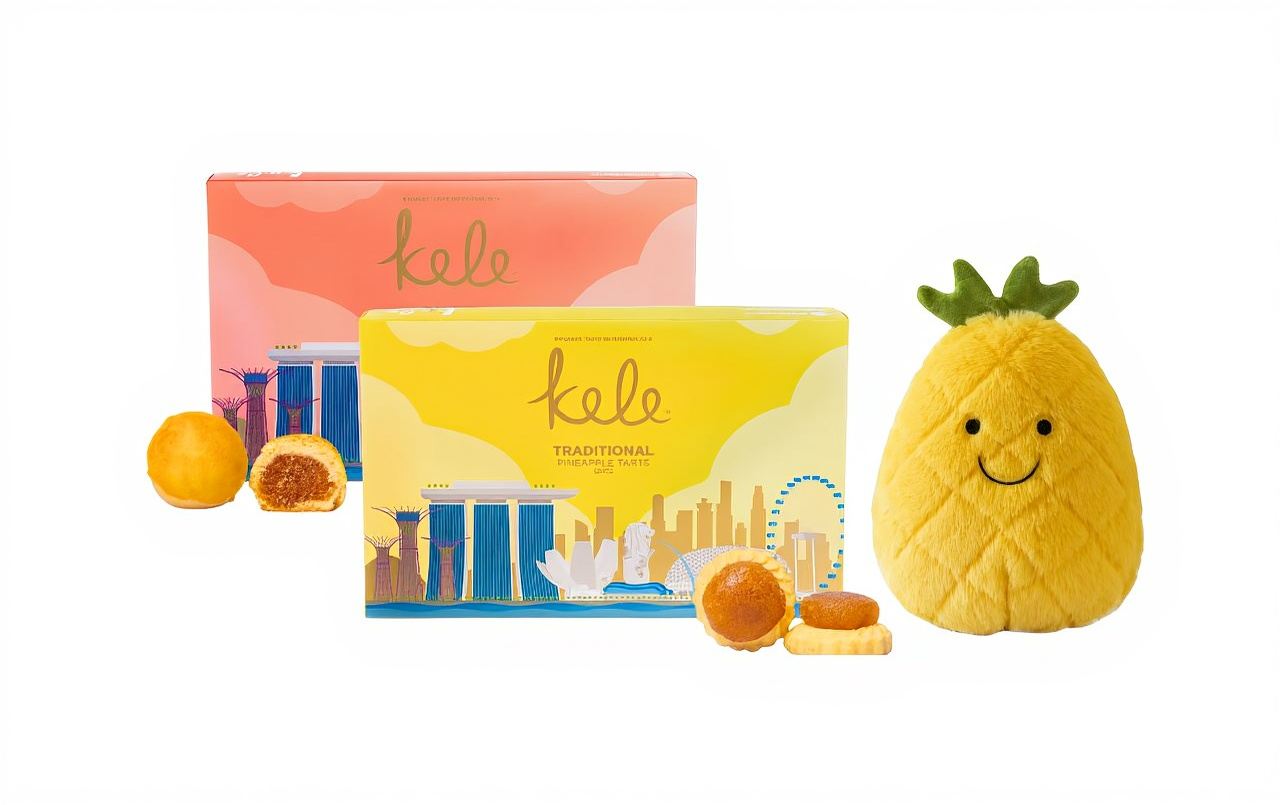 Kele Singapore Pineapple Tart or Ball Souvenir Box (Jewel Changi or Chinatown pick up)