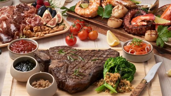 Buono acquisto da 100 SGD per Osia Steak and Seafood Grill a Resorts World Sentosa, Singapore