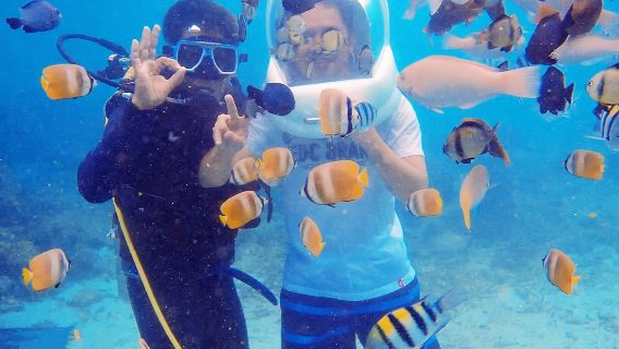 Pengalaman Berjalan di Dasar Laut Pulau Boracay - Fotografi Selam Bebas 0.5 Jam di Bawah Air Filipina