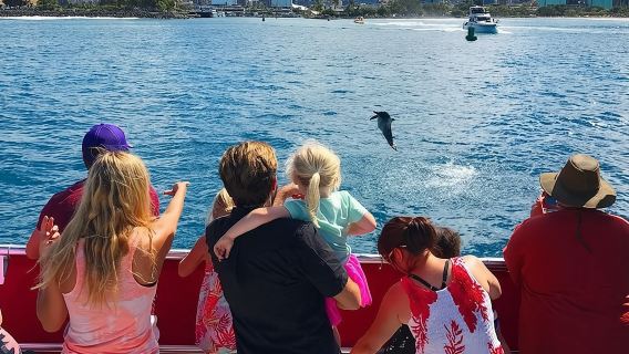 Crociera in barca con fondo di vetro sulla spiaggia di Waikiki
