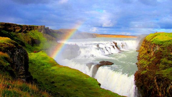 Iceland Golden Circle + Crater Lake + Gullfoss Waterfall + Geysir and Strokkur Geyser one-day tour