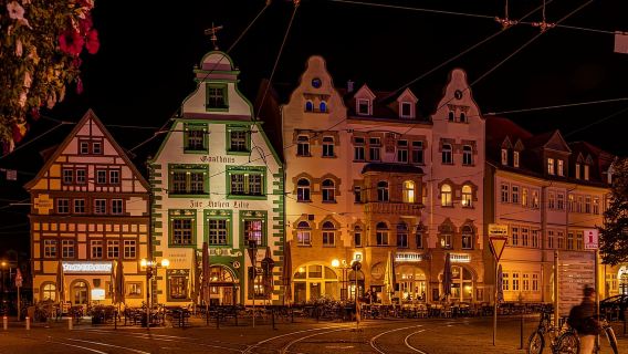 Erfurt: Mit Nachtwächter Schwalbe durch die Altstadt, inklusive Verkostung