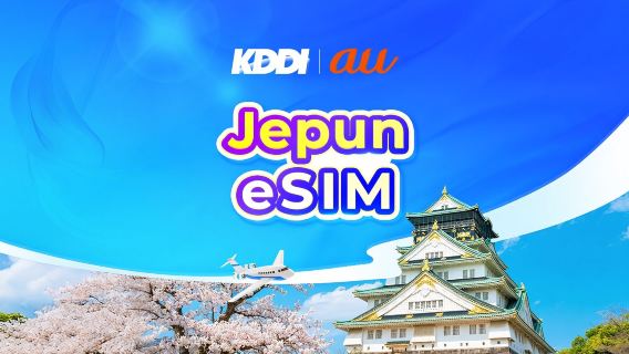 Jepun au KDDI 5G eSIM | TikTok & ChatGPT Tersedia | Pas Harian/Pakej Data Keseluruhan | 3–31 Hari | Pengebilan Hari Kalendar | Kod QR