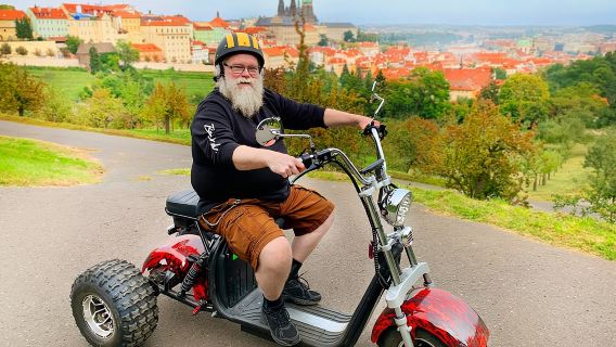 Amazing !!! Electric Trike Tour of Prague, live guide included
