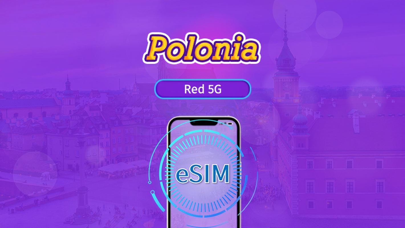 Polonia| eSIM 5G/4G | Plan Completo | Facturación cada 24 horas | 7-30 días | Código QR