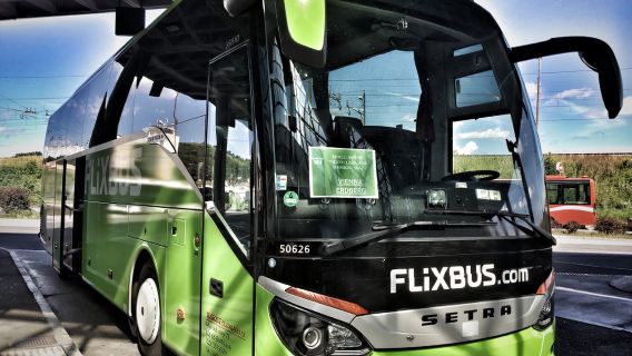 Luxury bus ticket from Munich to Vienna (no need to exchange ticket, print paper ticket and get on the bus directly)