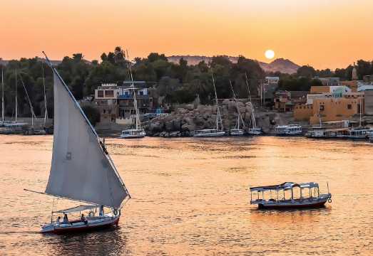 Egypt Aswan Departure: Philae Temple + Nubian Village Tour with Nile Speedboat/Admission Ticket