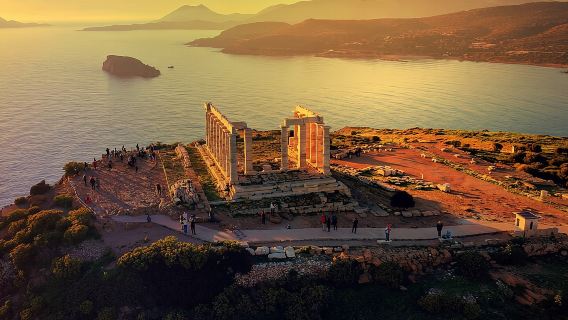 Private Sunset Tour of Cape Sounion, Temple of Poseidon & Athens Riviera