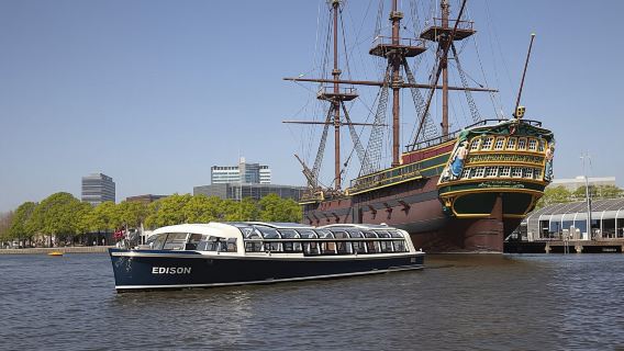 Amsterdam Canal Cruise With Wine and Cheese Box From Dock Heineken Experience