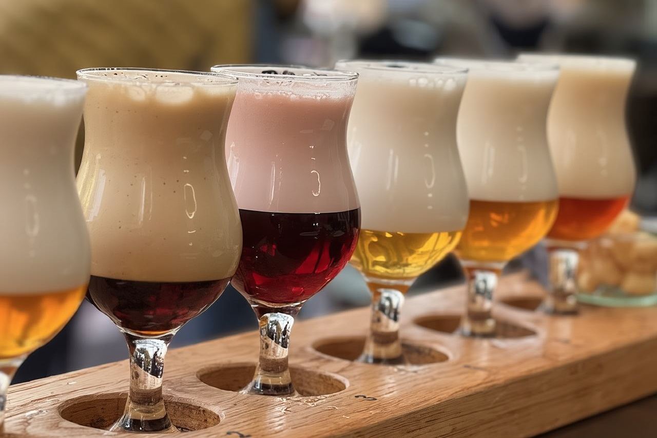 Albanian craft beer tasting Tirana, with a personal mix pair plater