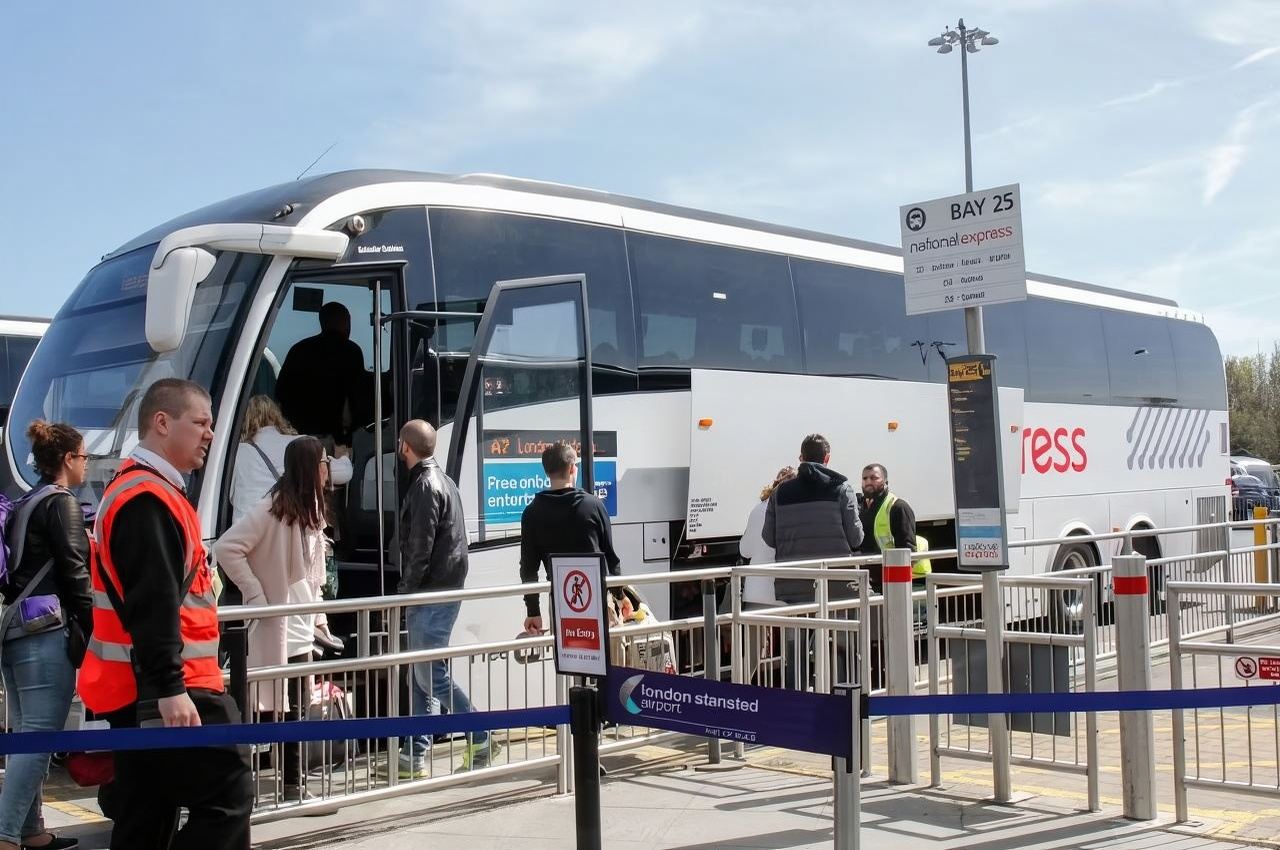 London Airport Bus Transfer: One-way Bus Ticket between Luton Airport and London Victoria Station