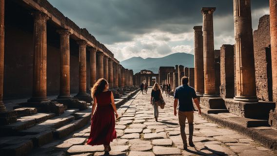 Naples to Positano/Sorrento Transfer via Pompeii (or Vice Versa)