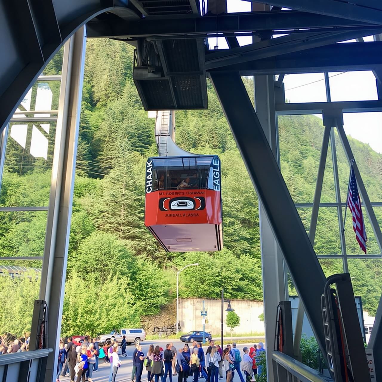 Juneau: Mount Roberts Tramfahrt mit App und Karte