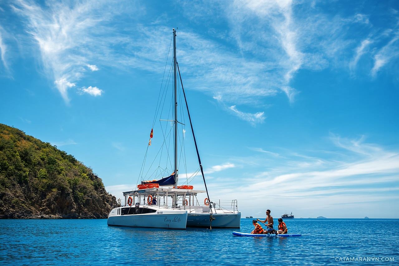 Group Sailing in Nha Trang Bay on Catamaran