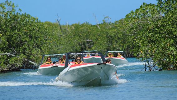 Cancun: avventura nella giungla con motoscafo e snorkeling.