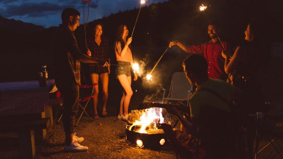 Canmore: Experiencia de fogata con observación de estrellas
