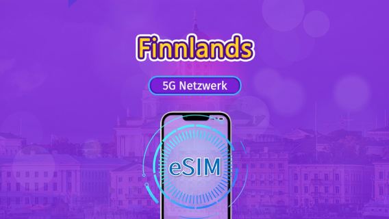 Finnland | 5G/4G eSIM | Gesamtpaket | 24-Stunden Abrechnung | 7–30 Tage | QR-Code