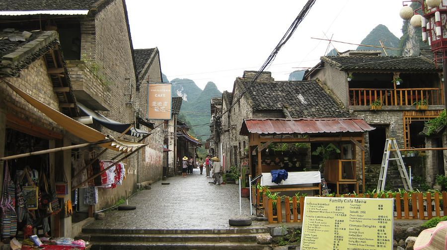 桂林陽朔灕江風景名勝區銀子岩1日遊興坪漁村遊船三星船灕江竹筏可選