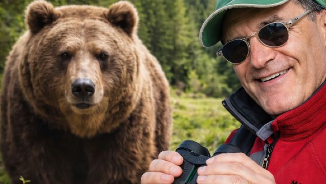 Bear Watching in The Wild from Brasov (100 %)