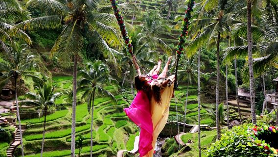 TEGALLALANG 사원, 폭포, 스파 및 RITZ-CARLTON 티타임과 함께하는 야외 모험