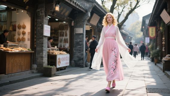 ทัวร์ส่วนตัว 1 วัน สัมผัสวัฒนธรรมเฉิงตู: เมืองโบราณ ชุดฮั่น และงิ้วเสฉวน