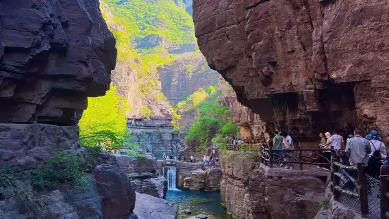 黛眉之戀◆雲台山1日遊丨紅石峽+小寨溝+獼猴谷丨無購物上門接