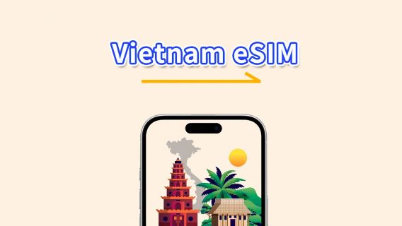 Vietnam eSIM | 4G | Paket harian/Paket data | Hari kalender | Kode QR