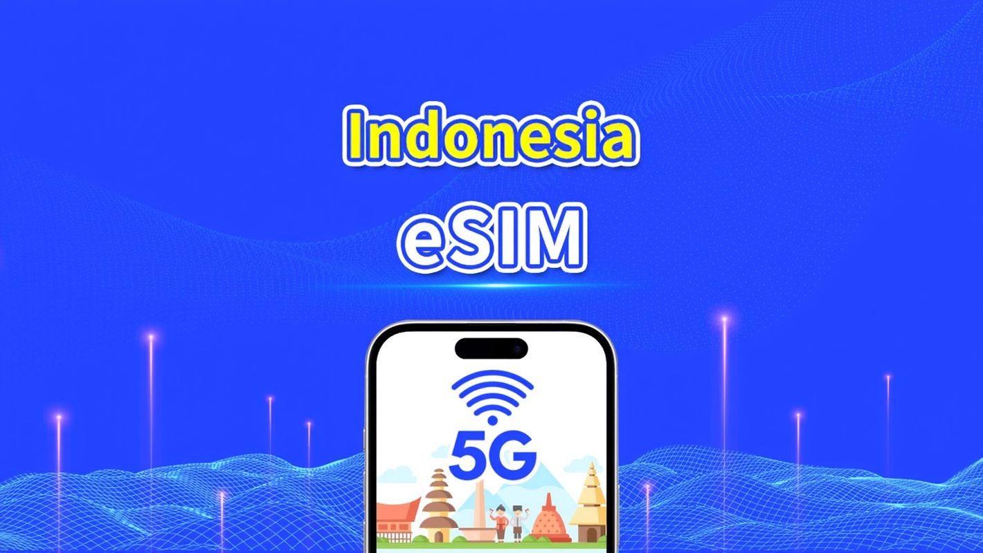 eSIM de Indonesia | 5G/4G | Paquete de datos diario/total | 1-30 días | Facturación por día natural | código QR