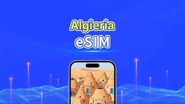 Algieria eSIM | 4G | Szybki internet | 24 godziny | Wybór dni 1-30 | Kod QR