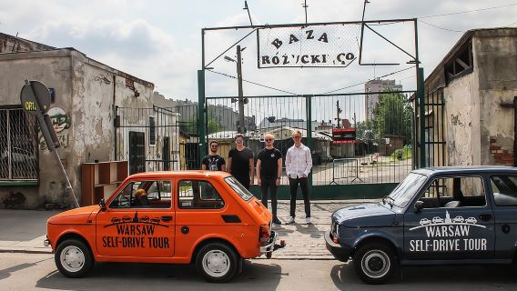 Retro Fiat Self-Drive Undisovered Tour in Warsaw