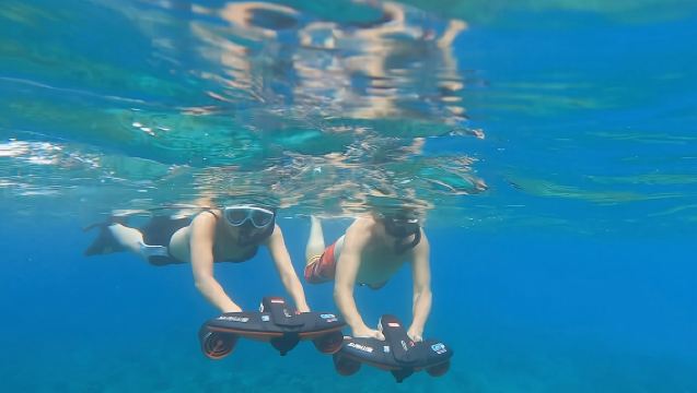 Снорклинг с черепахами и видеосъемкой на реактивном снаряжении в Сан-Хуане, Пуэрто-Рико