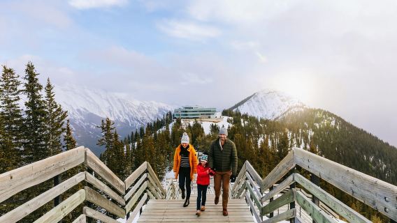 バンフ:バンフタウン、ゴンドラ、キャニオン日帰りツアー