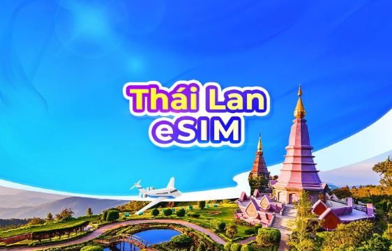 Thái Lan 5G eSIM | TikTok & ChatGPT có sẵn | Gói theo ngày/Gói data tổng | Tính phí 24 giờ | Mã QR
