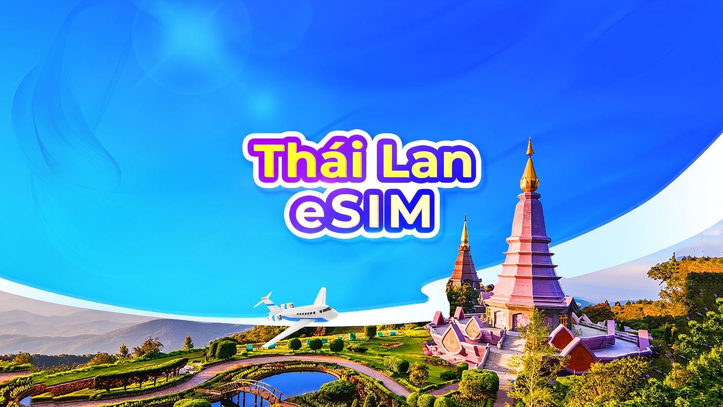 Thái Lan 5G eSIM | TikTok & ChatGPT có sẵn | Gói theo ngày/Gói data tổng | Tính phí 24 giờ | Mã QR