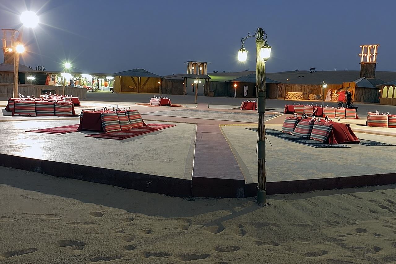 Dubai-Wüstensafari mit Kamelritt, Show, BBQ und Transfers