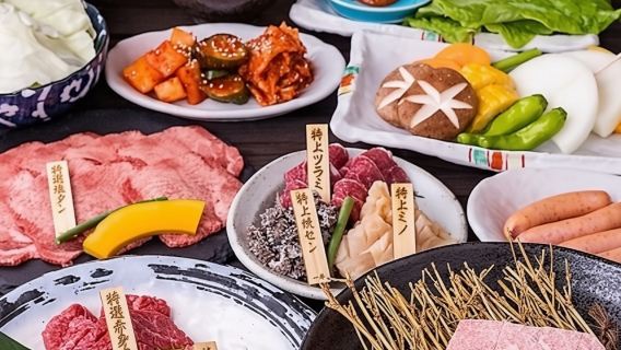 [Female beef specialty store Itamae Yakiniku Ichigyu Higashi Shinsaibashi store] Choose one of two A5 grade beef Option meal coupons