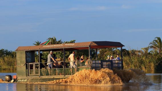 Hippo and Croc Boat Cruise in Saint Lucia with collection