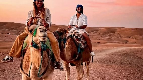 Dinner and Show, Camel Ride with Sunset in Desert Agafay