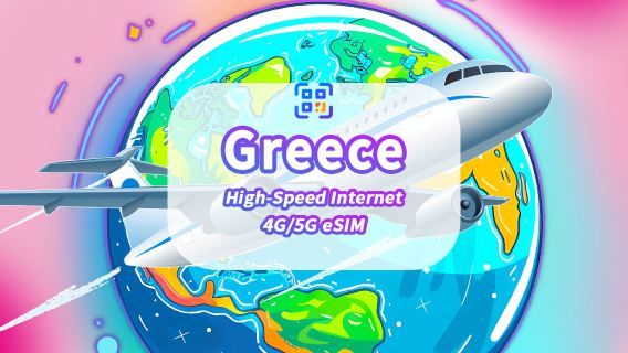 eSIM Yunani | 5G/4G | Data kecepatan tinggi | 24 jam | 1-30 hari | Kode QR